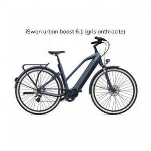ISWAN URBAN BOOST 6.1, ce vélo urbain avec ses pneus anti-crevaisons, vous donnera le feu vert pour rallonger vos sorties sans imprévu. 